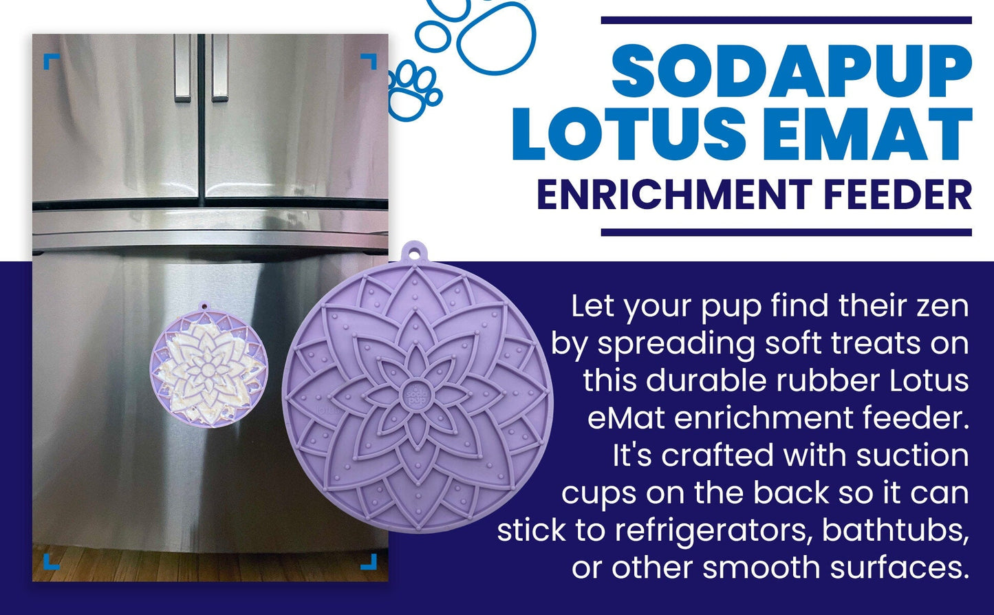 Lotus Design emat - Enrichment Lick Mat For Dogs and Cats - With