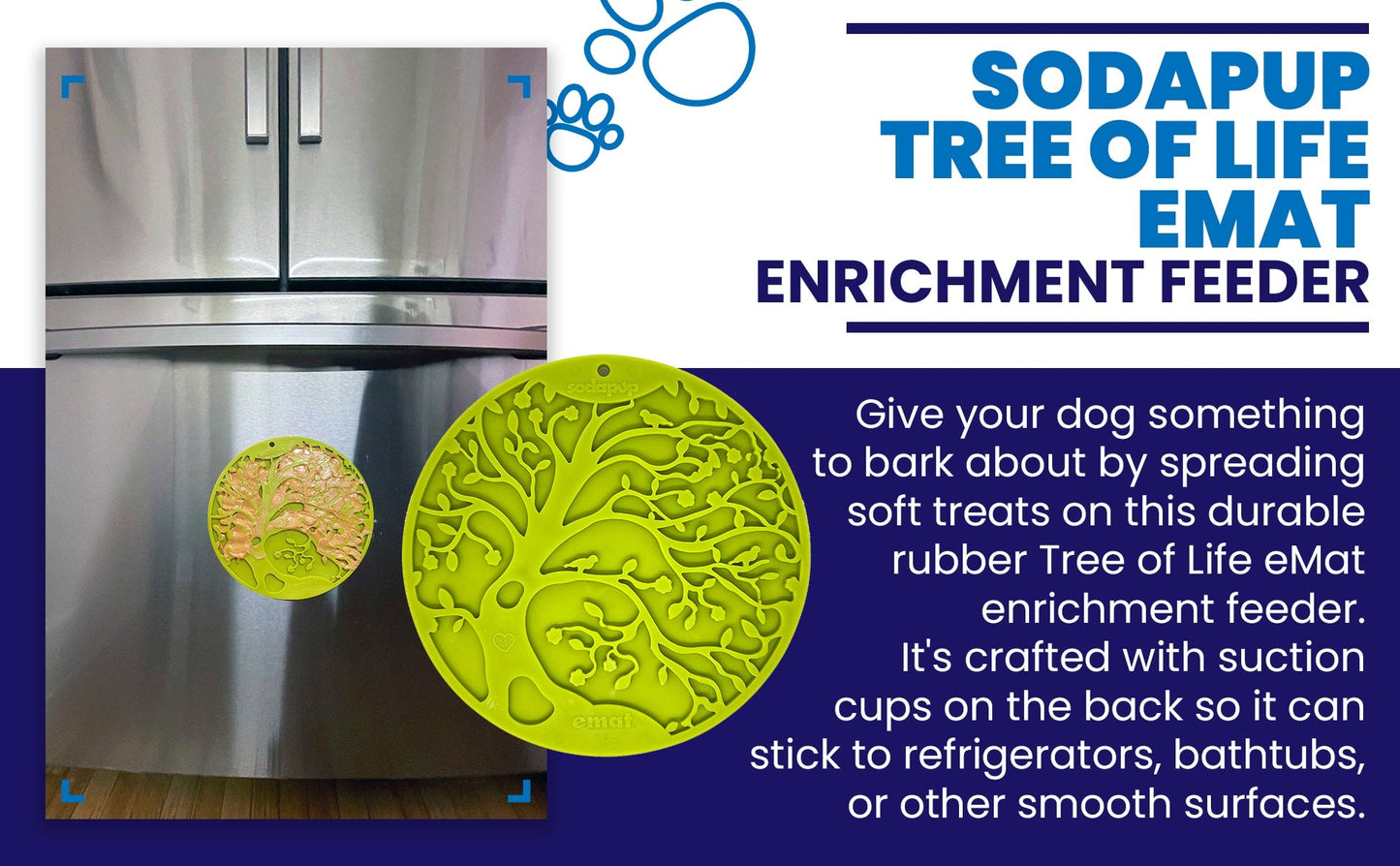 Tree of Life eMat - Enrichment Lick Mat For Dogs and Cats - With