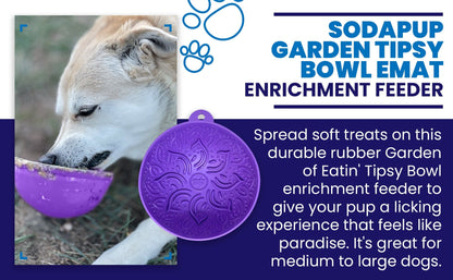 Garden of Eatin' Tipsy Bowl - Wobble Lick Mat for Dogs &