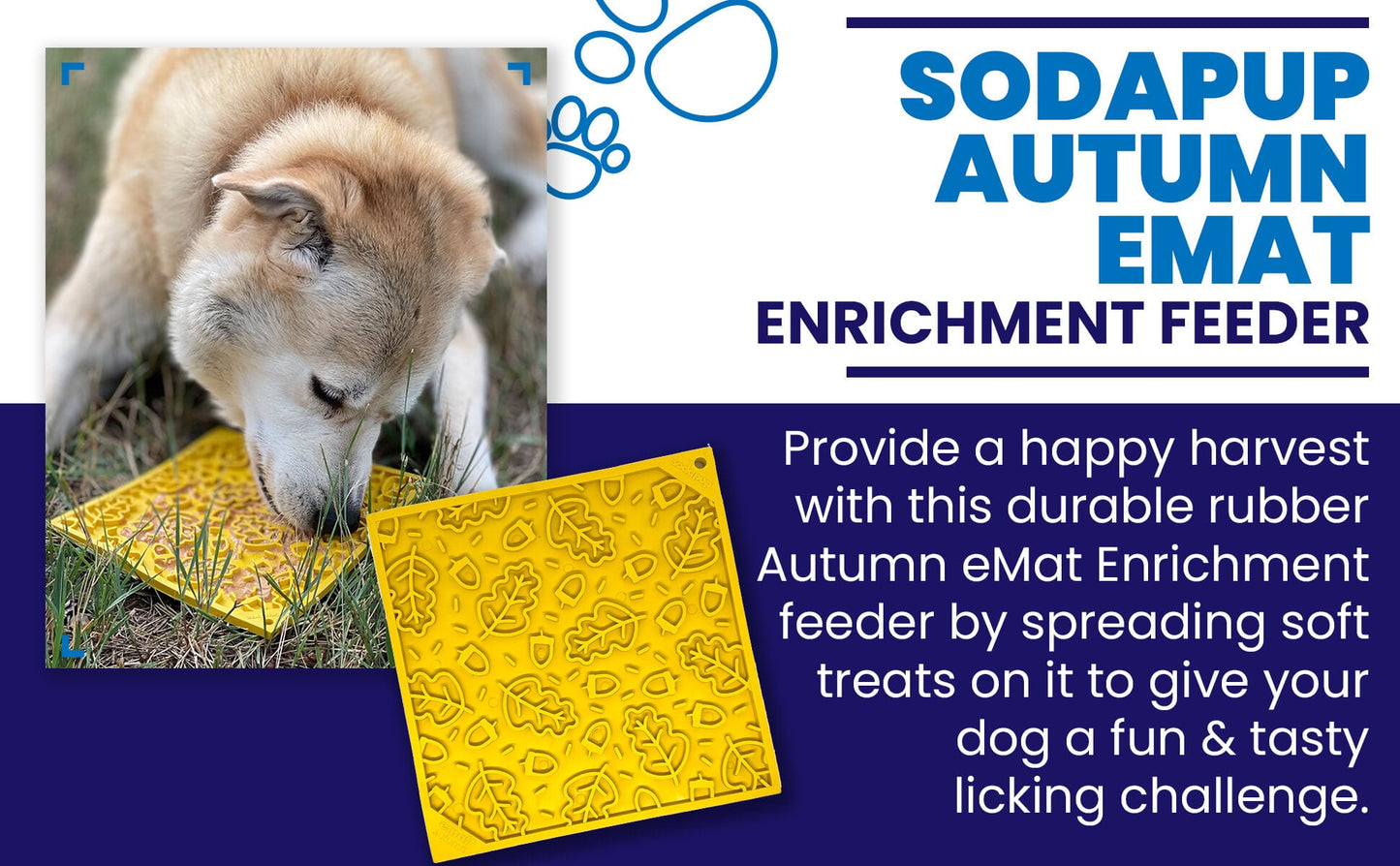 Dog Toy Autumn eMat Enrichment Lick Mat