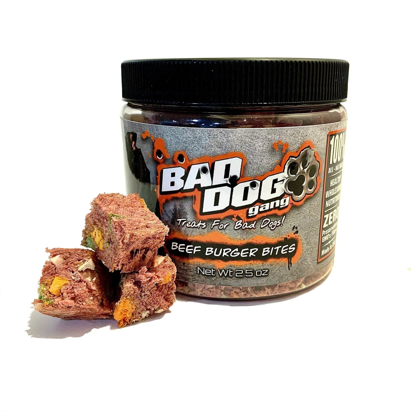 Beef Burger Bites - Dog Treats - Bad Dog Gang