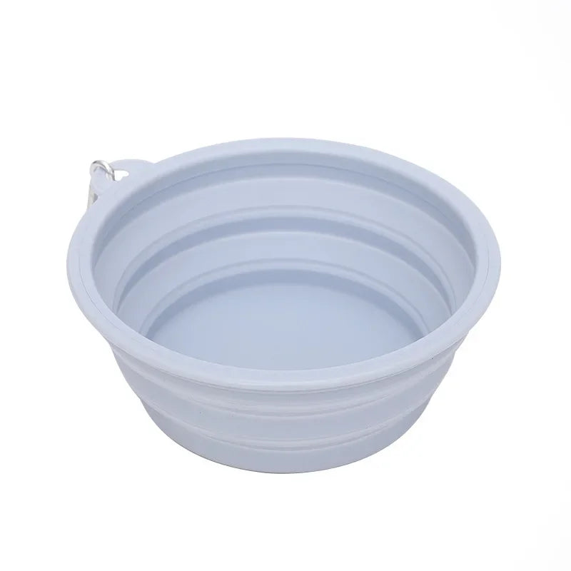 Dog Feeders Folding Silicone Bowl Outdoor Travel Foldable Portable Cat Dog Food Water Container Feeding Tray Bowl Pet Supplies - Purrfect Pet Kingdom