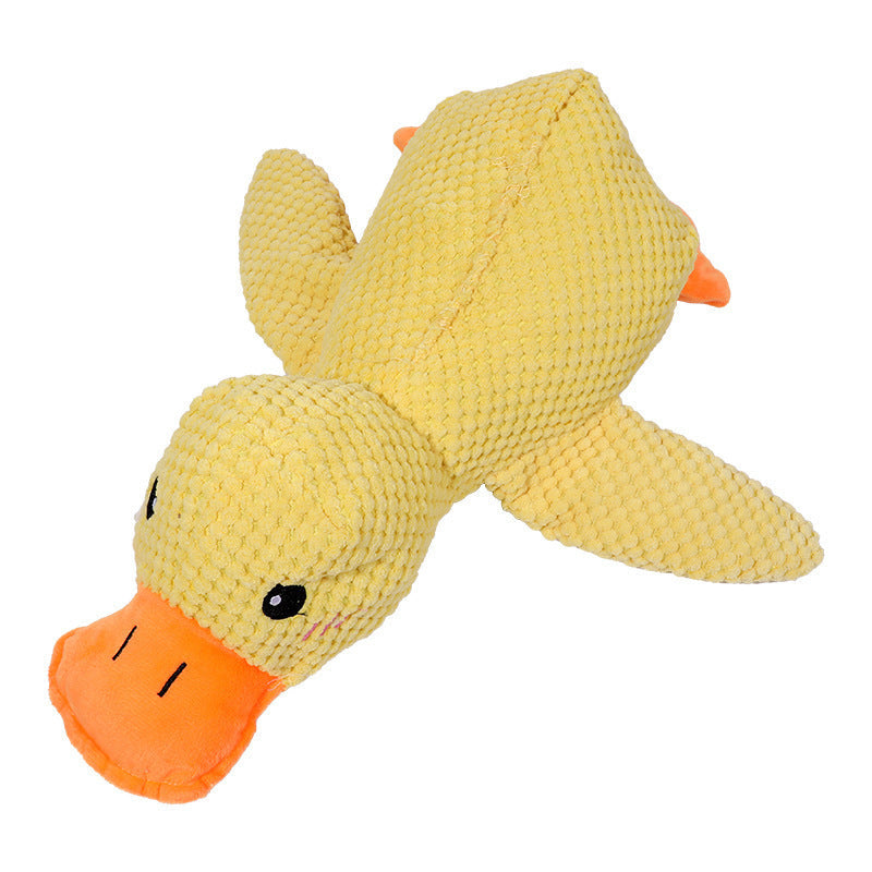 Dogs' Plush Companion Duck Toy for Biting and Teeth Cleaning