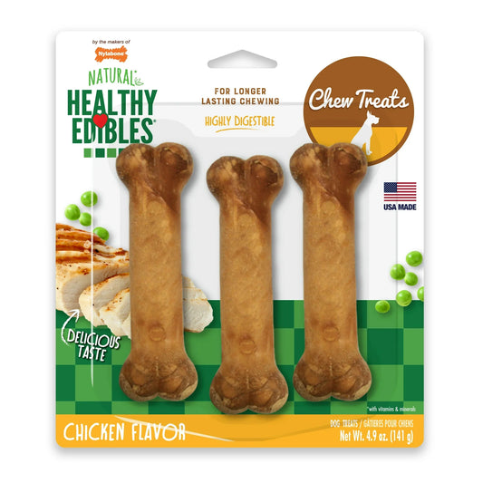 Dog Chew Treats Chicken Regular 3 Pack 4.9 Oz 🐔