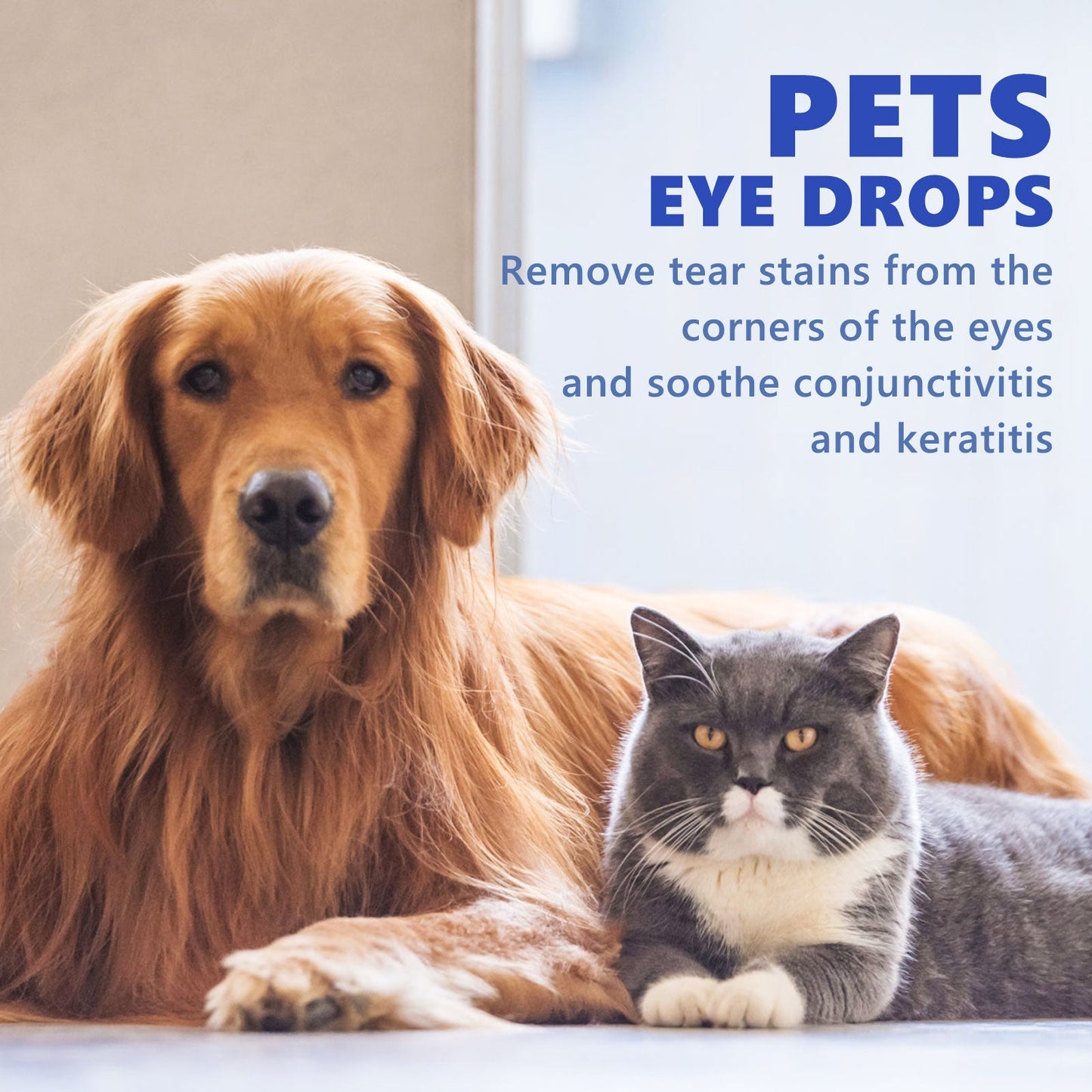 Pet Eye Drops, Cats And Dogs Eye Cleaning Care Pet Eye Wash Tear Stain Remover
