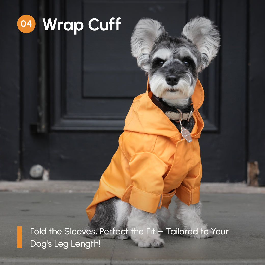 Tribeca adjustable velcro raincoat - Egg Yolk