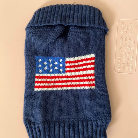 Dog sweater U.S  flag