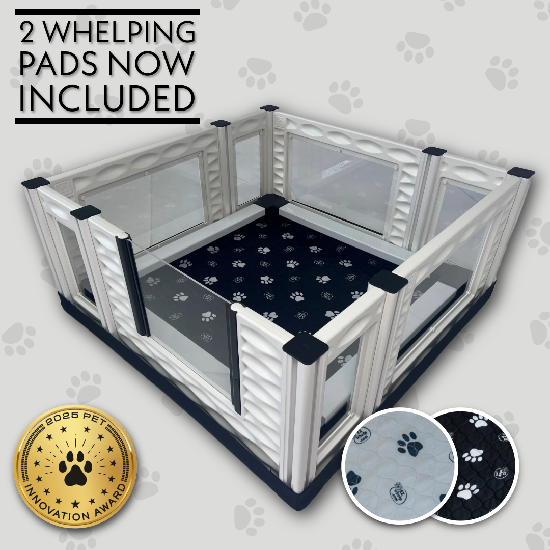 EZclassic Windowed Whelping Box Set w/Rail Assembly - EZwhelp
