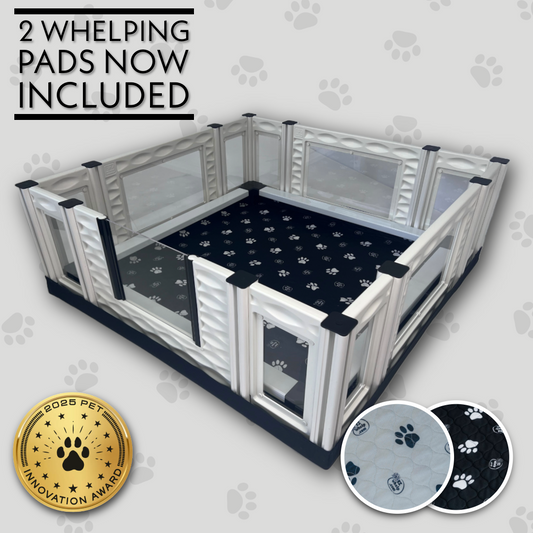 EZclassic Windowed Whelping Box Set w/Rail Assembly - EZwhelp