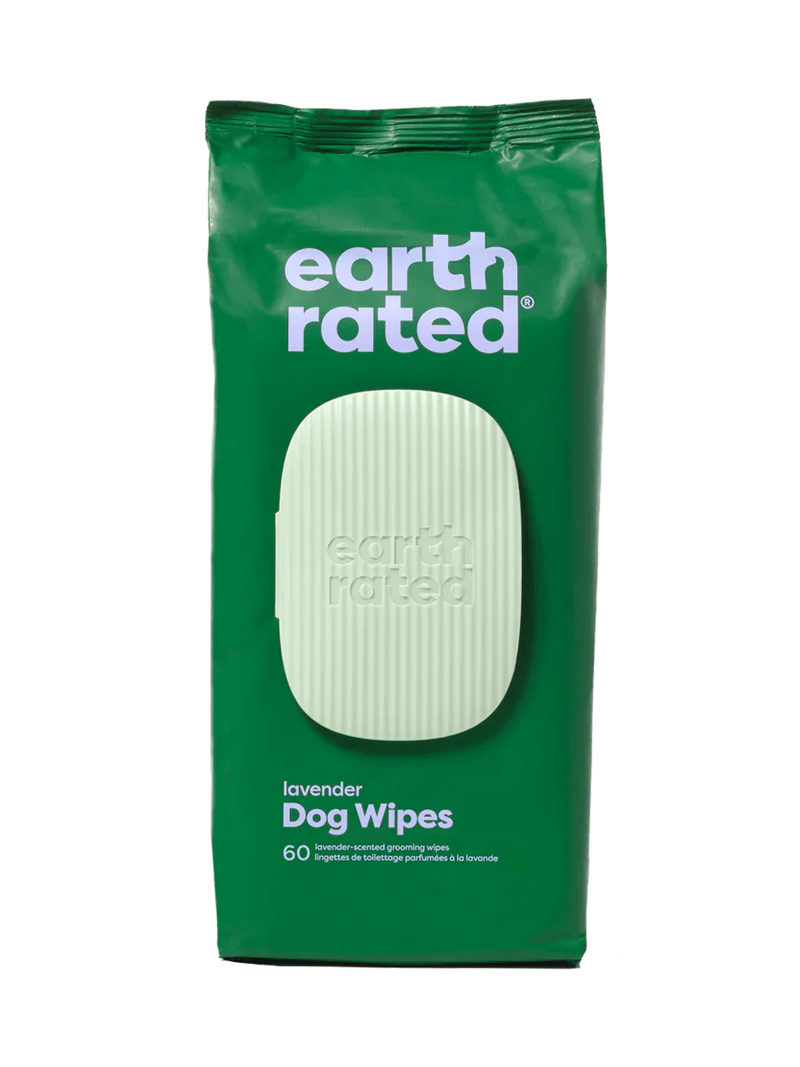 Earth Rated Lavender Plant-Based Dog Grooming Wipes