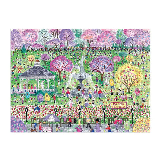 Easter Egg Hunt 1000 Piece Jigsaw Puzzle Galison