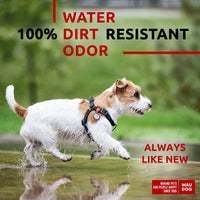 Black Waterproof Dog Harness Adjustable for Small Dogs S