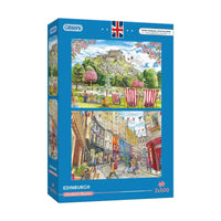 Edinburgh Set of 2 500 Piece Jigsaw Puzzles Gibsons