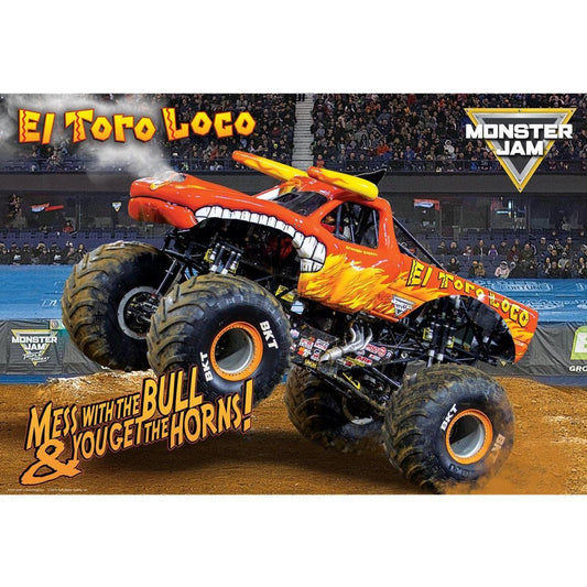 El Toro Loco Monster Jam Lunch Bag & 100 Piece Jigsaw Puzzle Eurographics