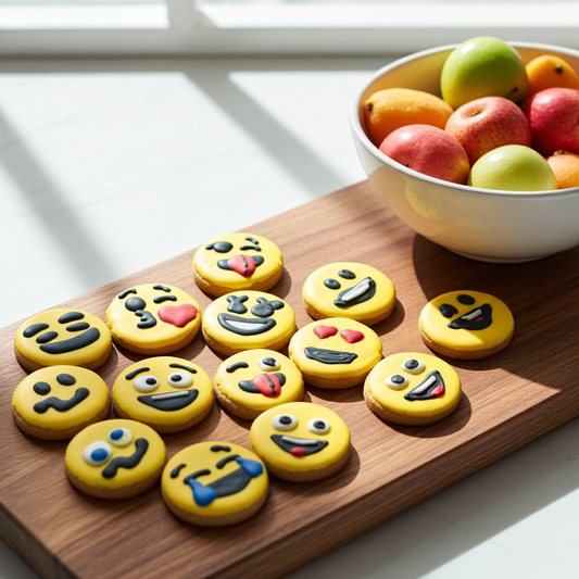 Emoji Peanut Butter Organic Dog Cookies