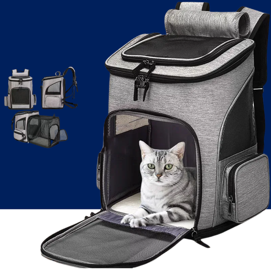 Dog Cat Expandable Travel Backpack Carrier