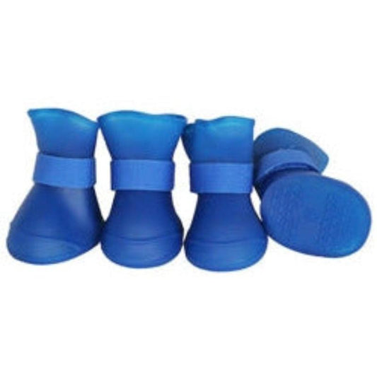 Protective Multi-Usage All-Terrain Rubberized Dog Shoes - Blue