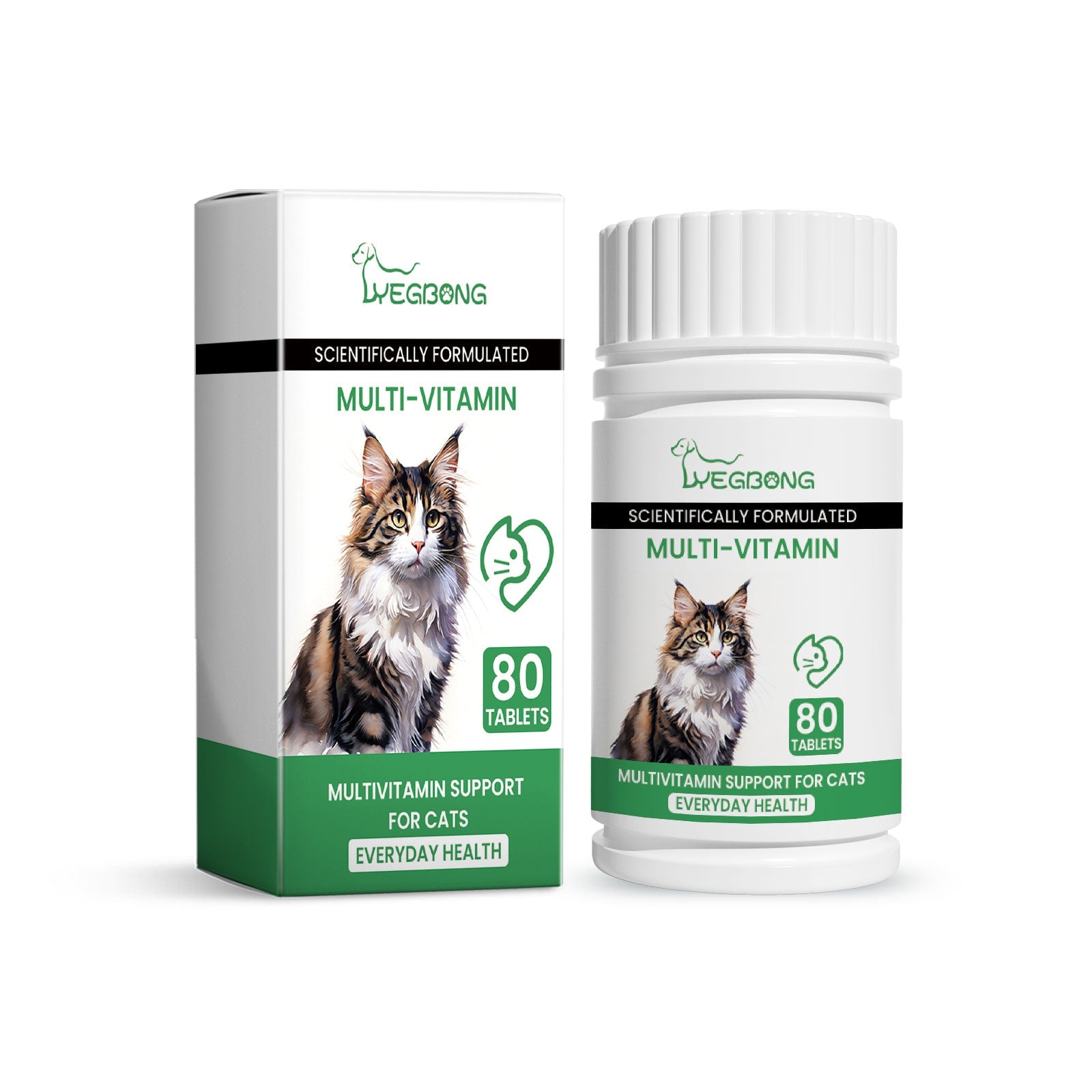 Pet Cat Multivitamin Tablets, Cats Supplement Vitamin Micronutrient Nutritional Supplements - Purrfect Pet Kingdom