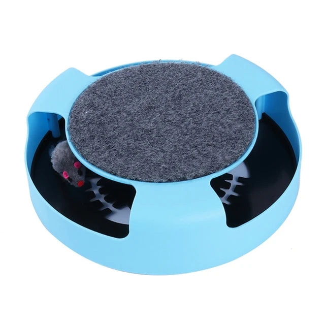 Rotating Cat Wheel Puzzle Game Fun Plate Mouse Teasing Cat Toy Shadowless Little Mouse Cat Toy Pet Supplies - Purrfect Pet Kingdom