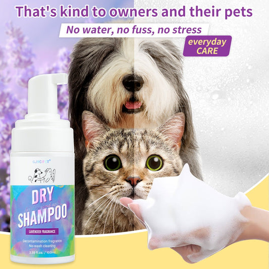 Cat Dry Shampoo Bubbles Pet No - Rinse Deodorizing and Fragrant Teddy No - Wash - V.I.P Digital Presence