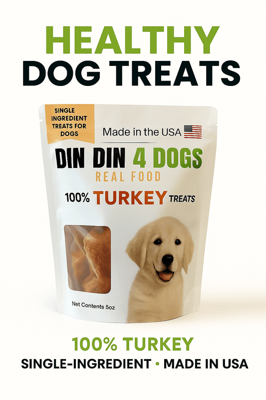 100% Turkey Dog Treats, 5 Ounce Bag, Single Ingredient, High Protein