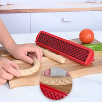 Cross - Groove Sausage & Hot Dog Slicer: Precision Mesh,