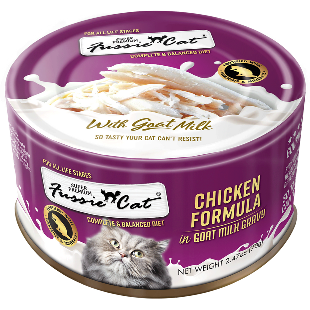 Fussie Cat Chicken In Goat Milk Cat Cans (2.47oz)