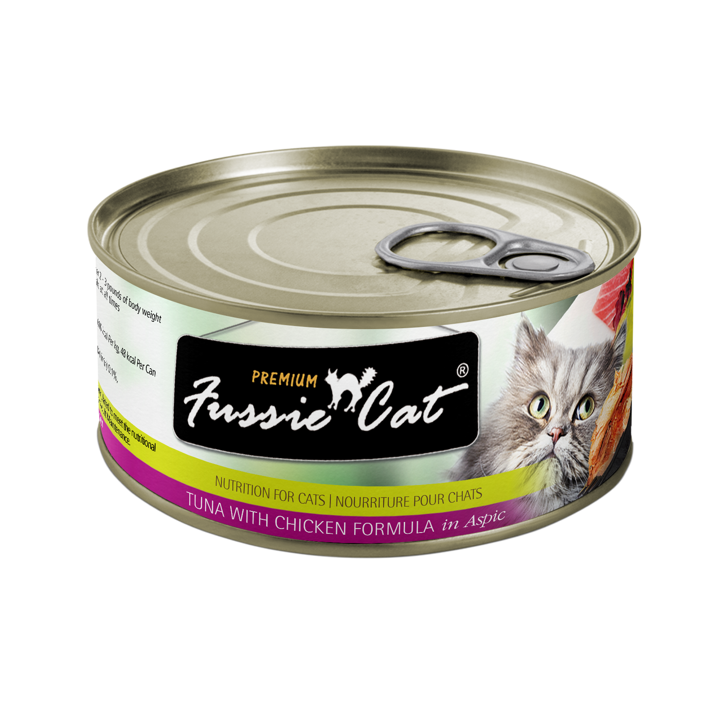 Fussie Cat Premium - Tuna With Chicken Formula In Aspic (2.82oz) - Fussie Cat Wet Cat Food - The Family Pet