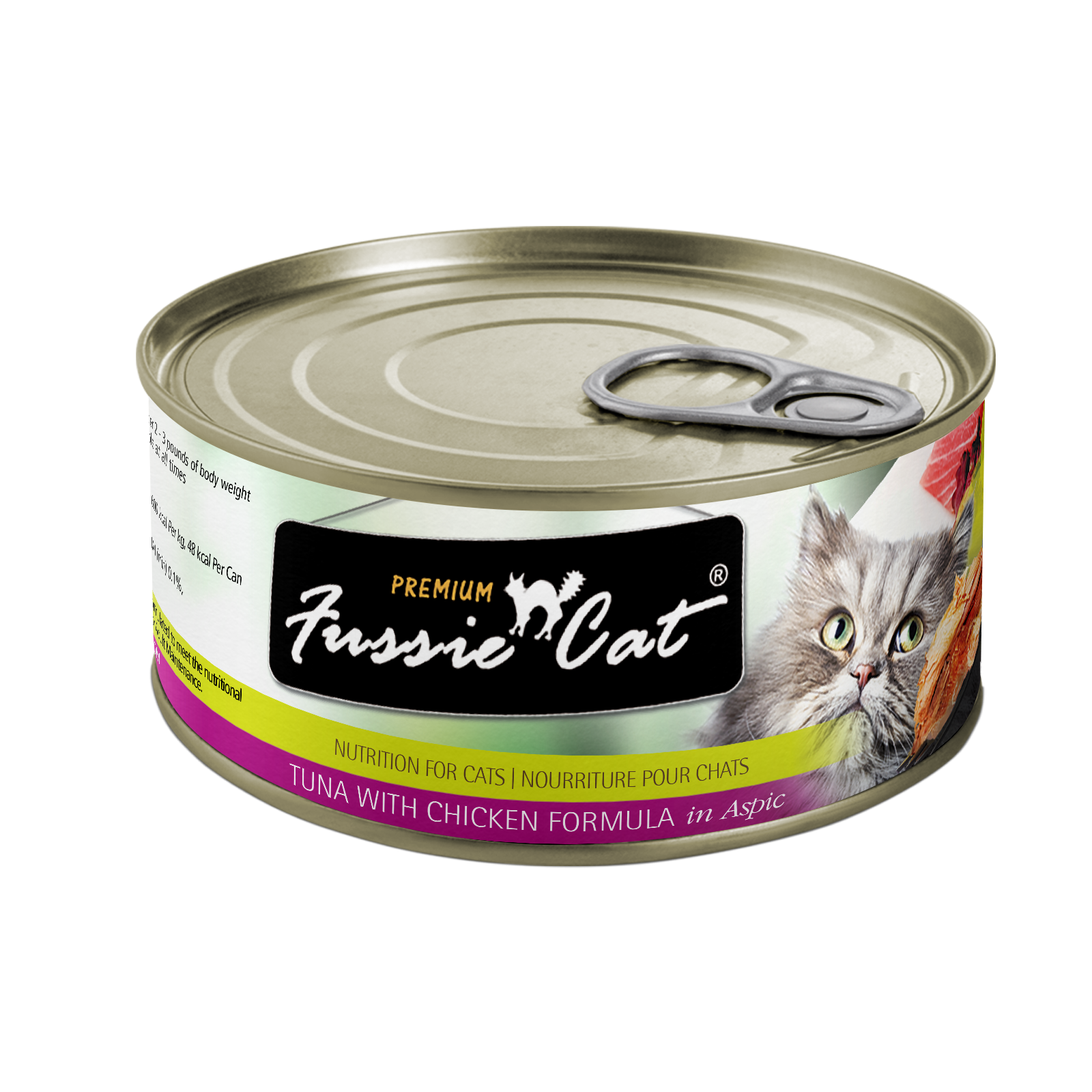 Fussie Cat Premium - Tuna With Chicken Formula In Aspic (2.82oz) - Fussie Cat Wet Cat Food - The Family Pet