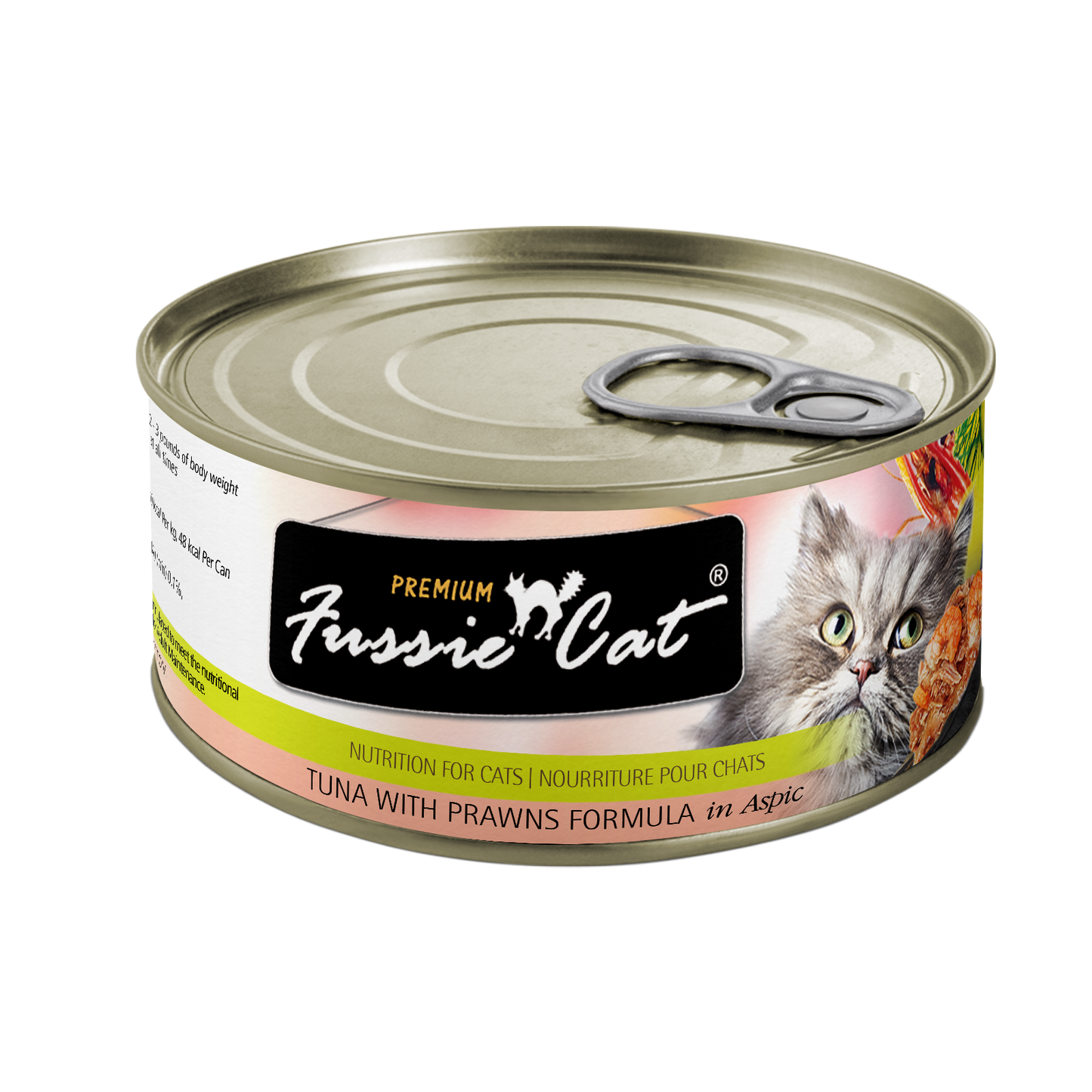 Fussie Cat Premium - Tuna With Prawns Formula In Aspic (2.82oz) - Fussie Cat Wet Cat Food - The Family Pet
