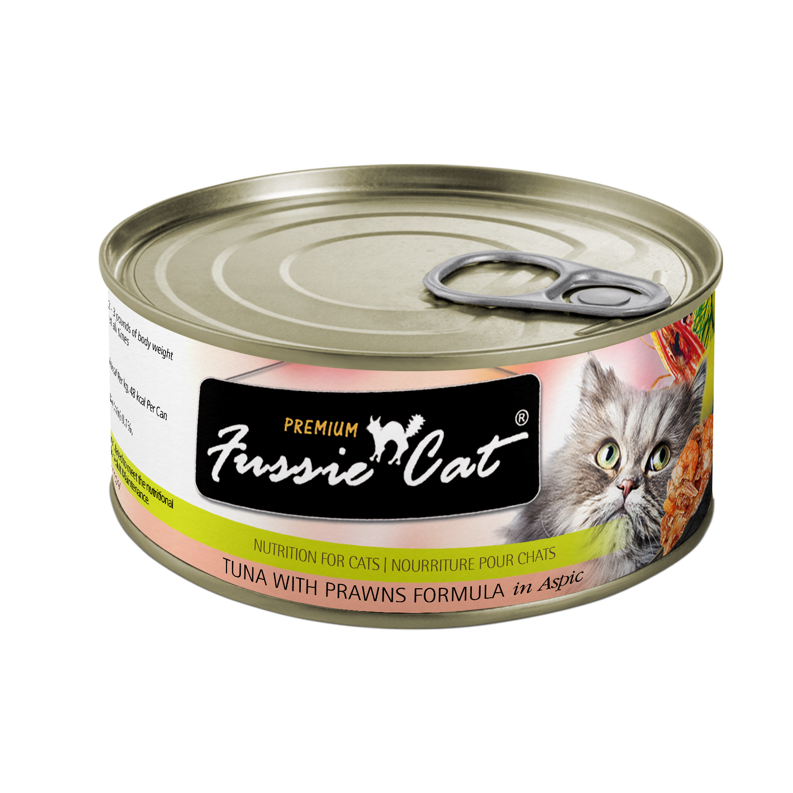 Fussie Cat Premium - Tuna With Prawns Formula In Aspic (2.82oz) - Fussie Cat Wet Cat Food - The Family Pet