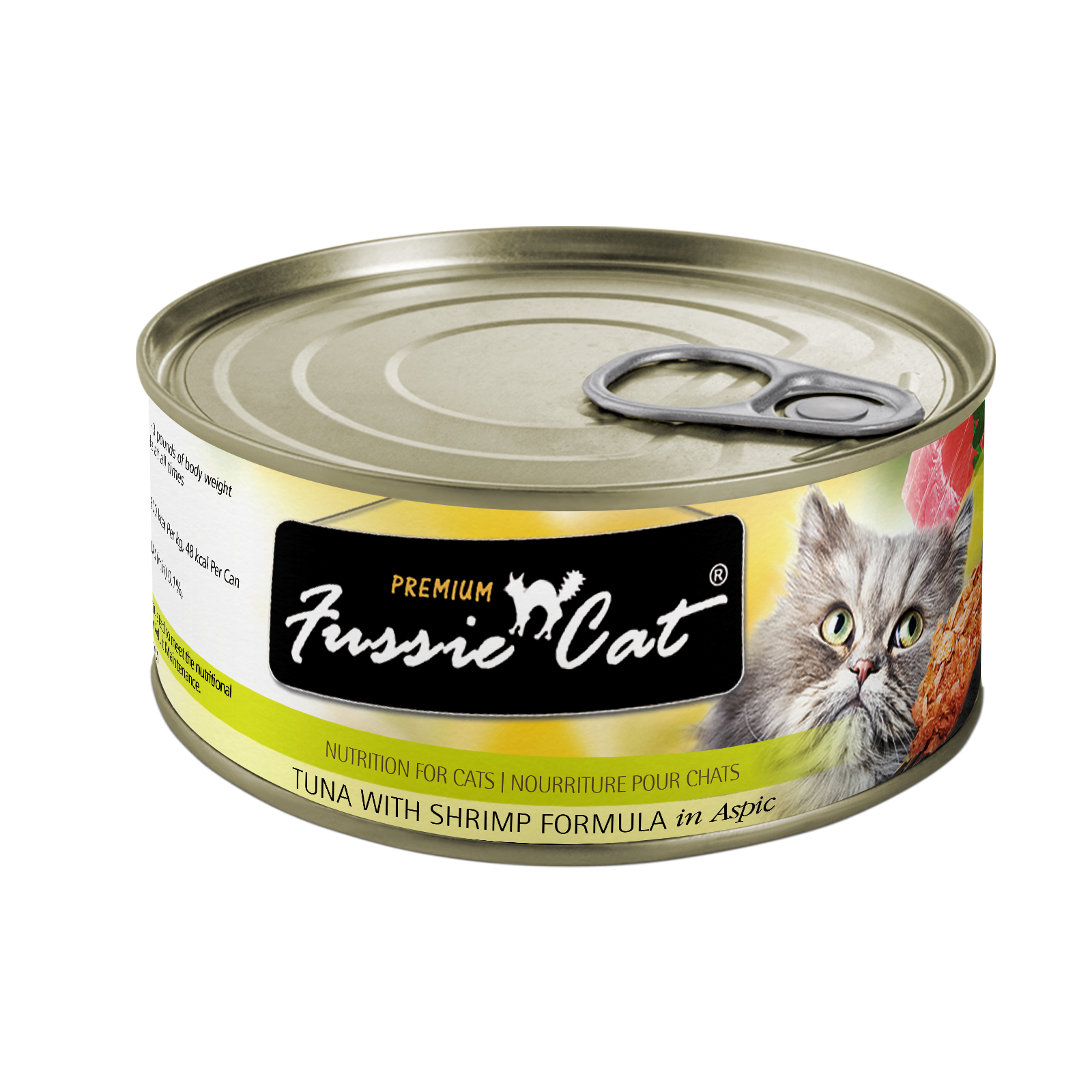 Fussie Cat Premium - Tuna With Shrimp Formula In Aspic (2.82oz) - Fussie Cat Wet Cat Food - The Family Pet