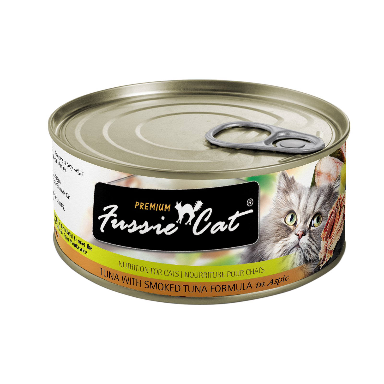 Fussie Cat Premium - Tuna With Smoked Tuna Formula In Aspic (2.82oz) - Fussie Cat Wet Cat Food - The Family Pet