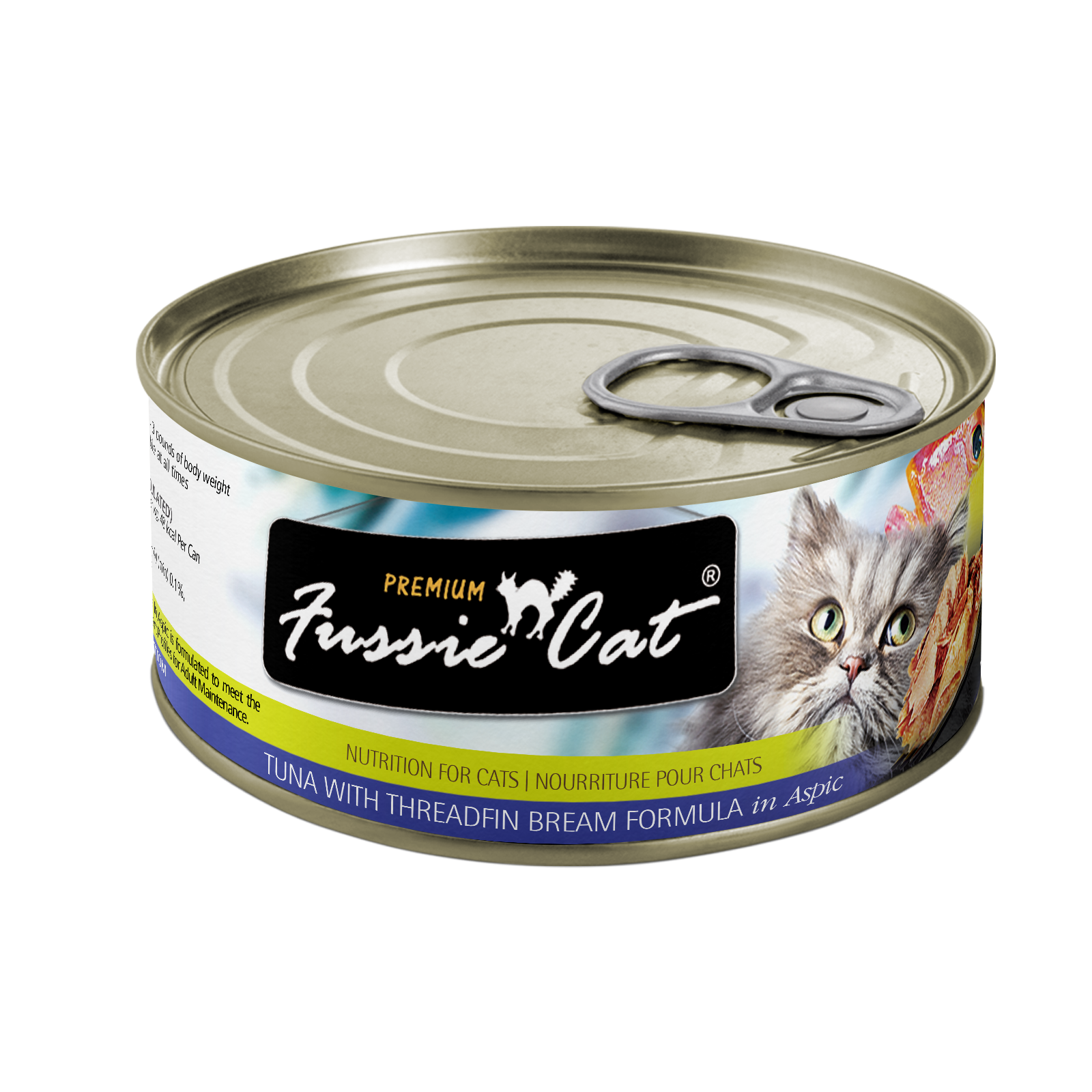 Fussie Cat Premium - Tuna With Threadfin Bream Formula In Aspic (2.8oz) - Wet Cat Food - The Family Pet