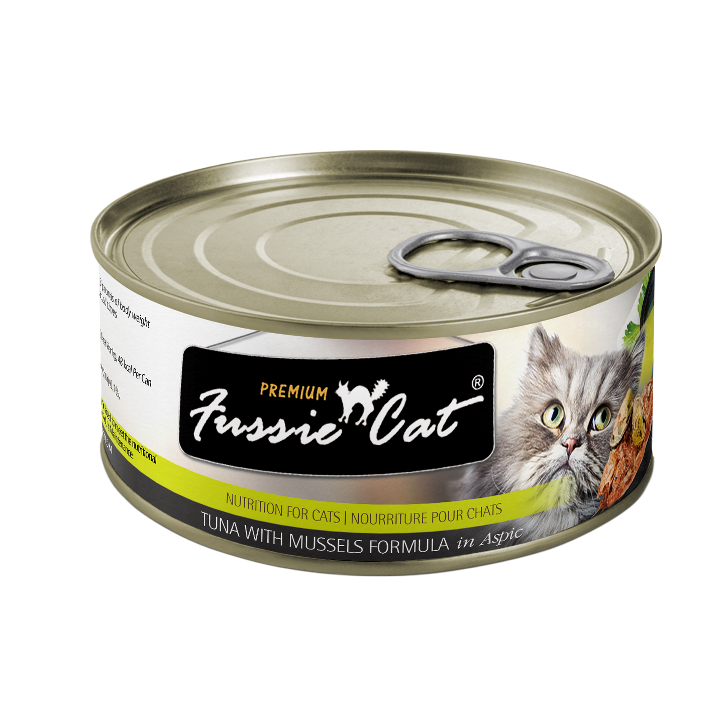 Fussie Cat Premium - Tuna With Mussels Formula In Aspic (2.82oz) - Fussie Cat Wet Cat Food - The Family Pet