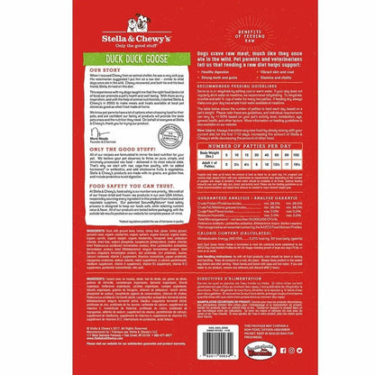 Dog Food Freeze Dried Duck Patties 5.5oz Stella Chewy's Raw 🦆