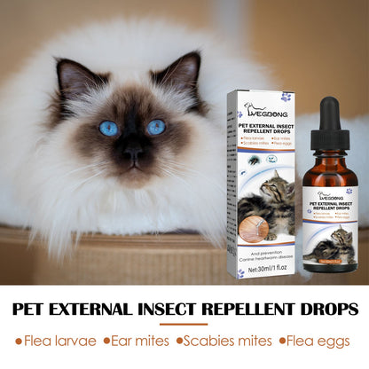 Premium Flea and Tick Repellent Drops for Cats and Dogs 30ml