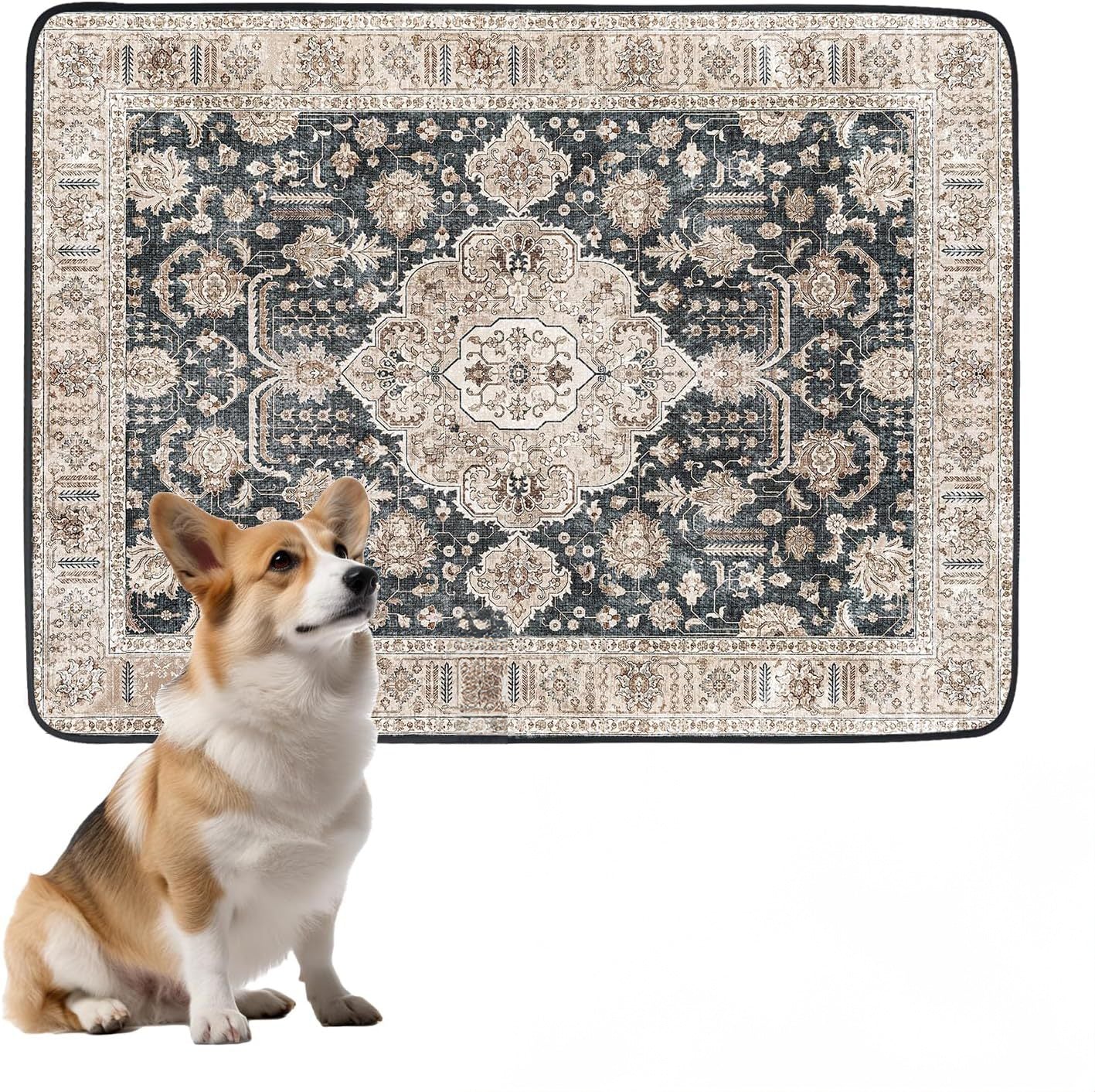 Scandinavian Minimalist Carpet Pet Mat, Stain-Resistant and Easy to Clean Sofa Coffee Table Mat, Urine-Proof Cat and Dog Pad