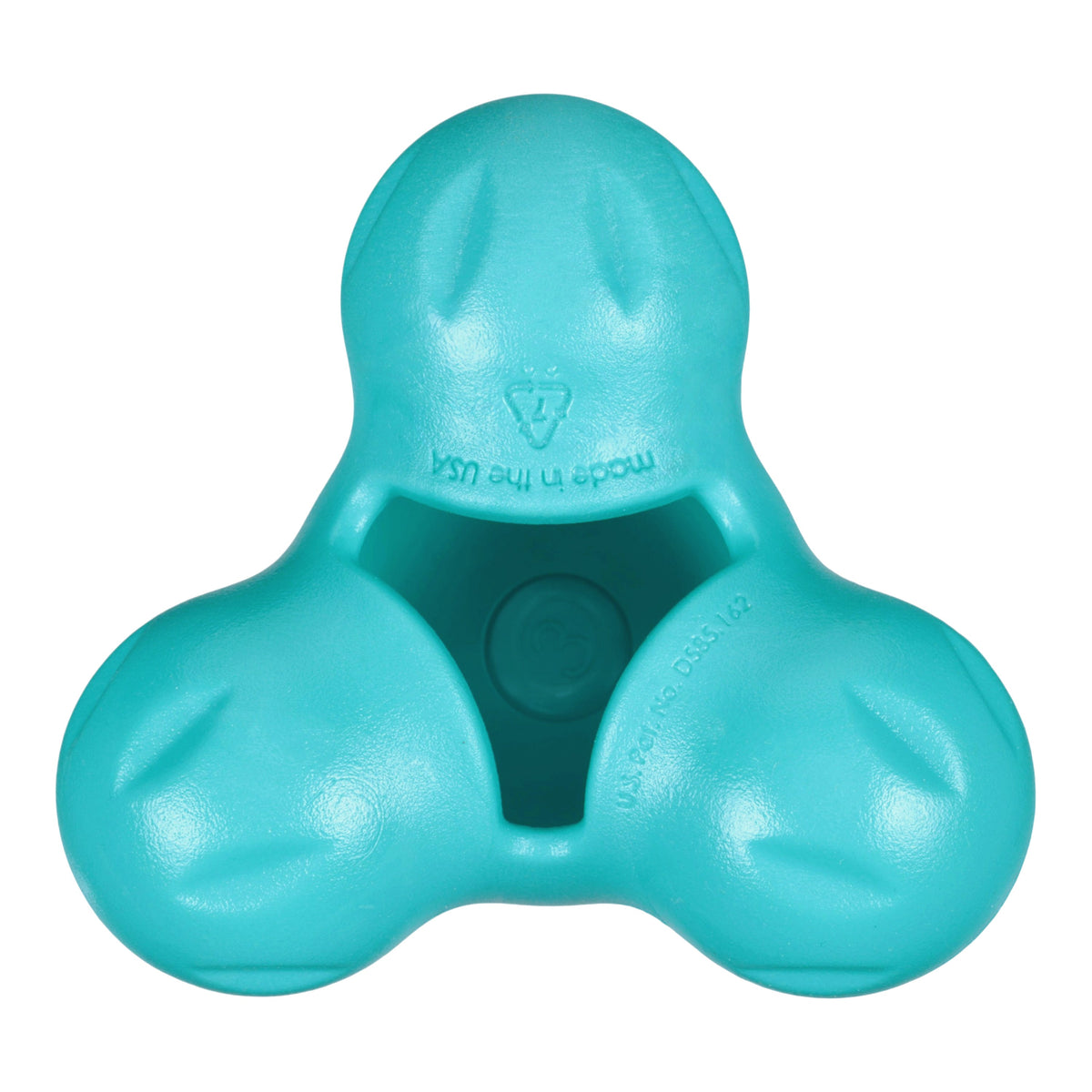 Tux Teal Interactive Dog Toy Durable Play Premium - close up view