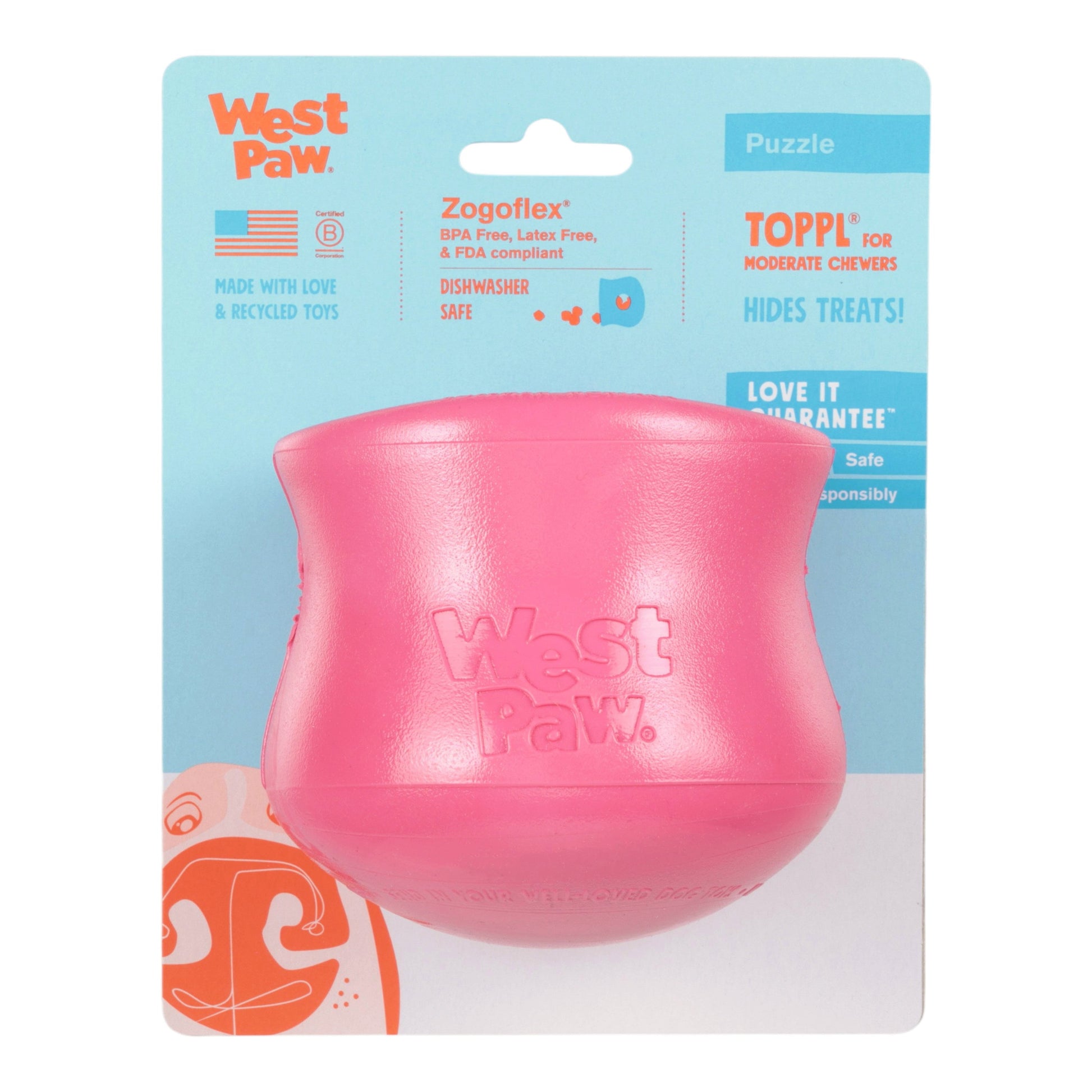 Toppl Geranium Interactive Dog Toy Durable Play Premium - gallery image 6