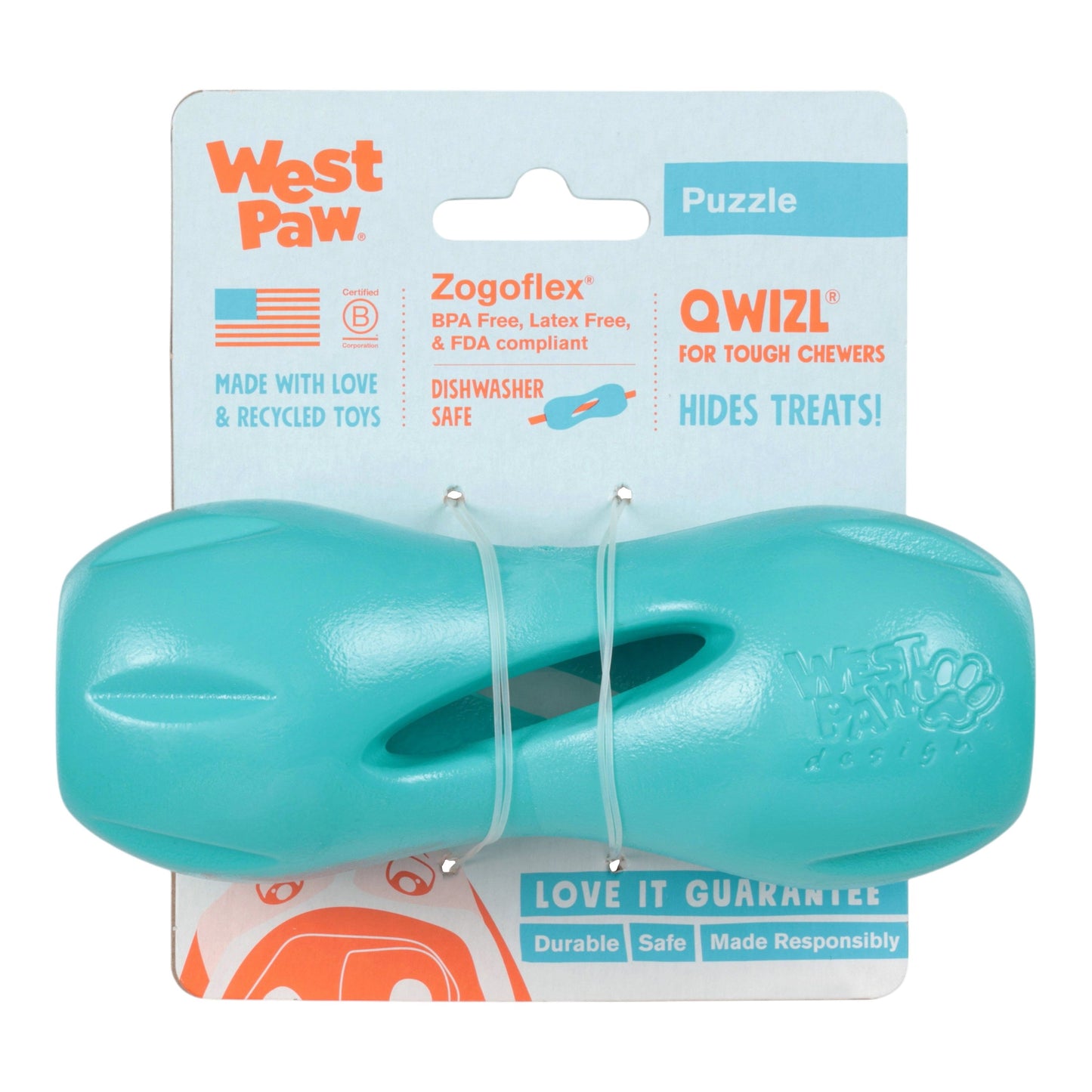 Qwizl Teal toy | Purrfect Pet Kingdom