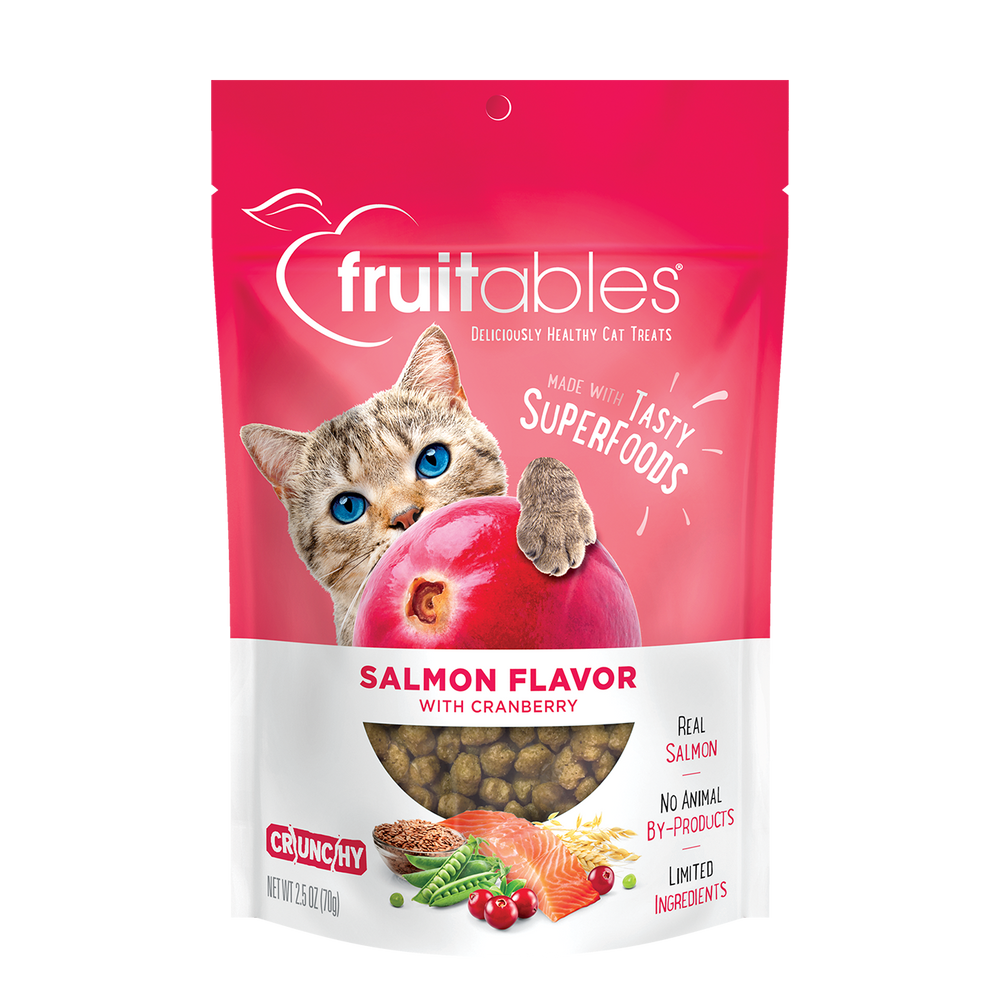 Fruitables Salmon Flavor with Cranberry Cat Treats (2.5oz)