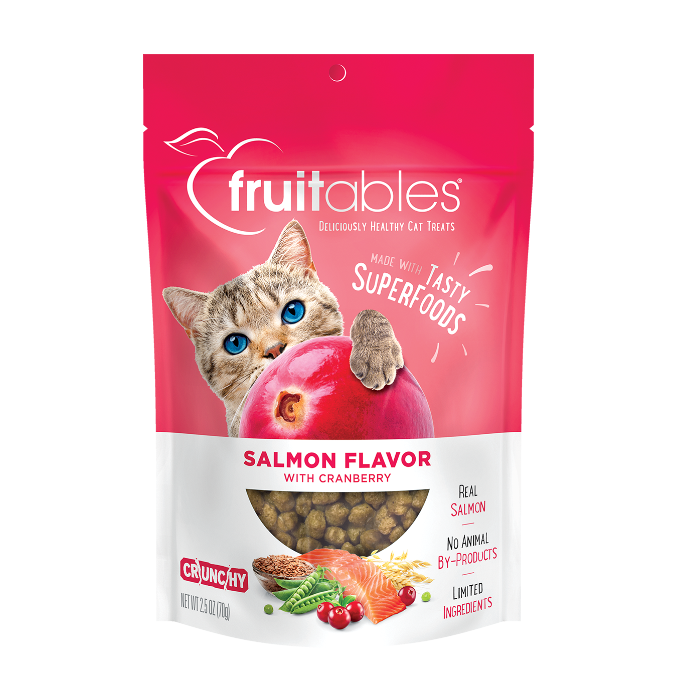 Cat Treats Salmon Cranberry Flavor 2.5 Oz 🐟