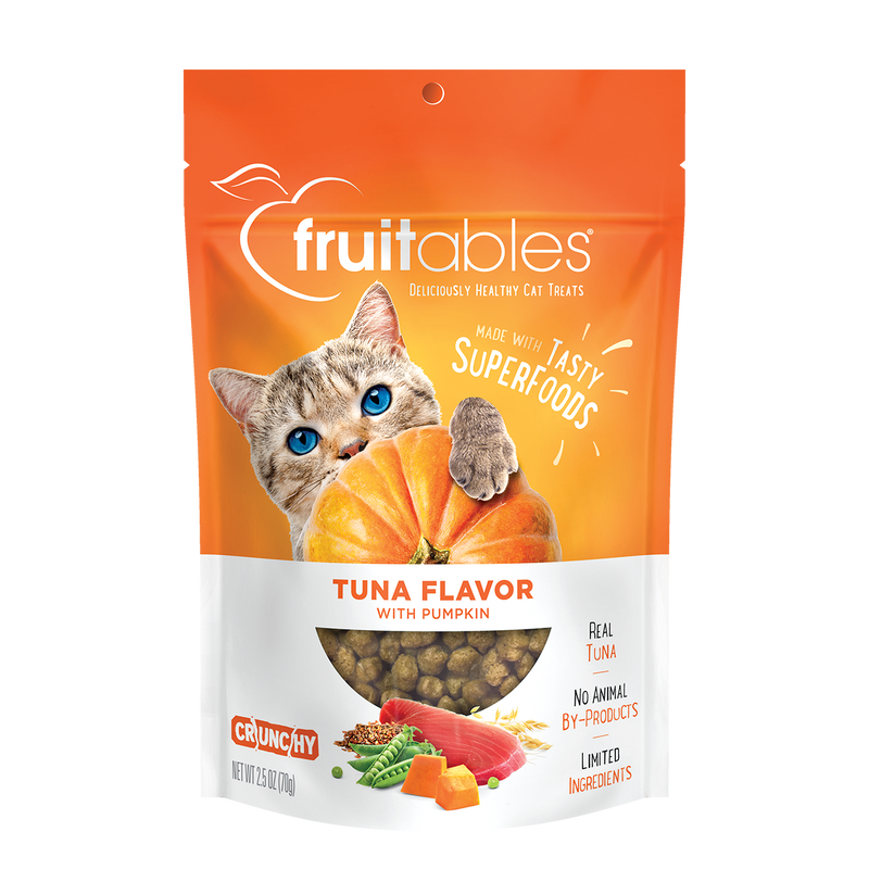 Fruitables Tuna Flavor with Pumpkin Cat Treats (2.5oz)