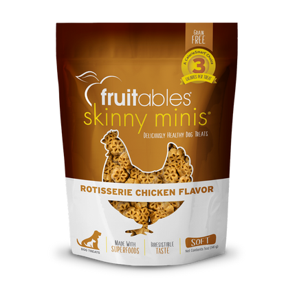 Fruitables Skinny Minis Rotisserie Chicken Dog Treats (5oz)