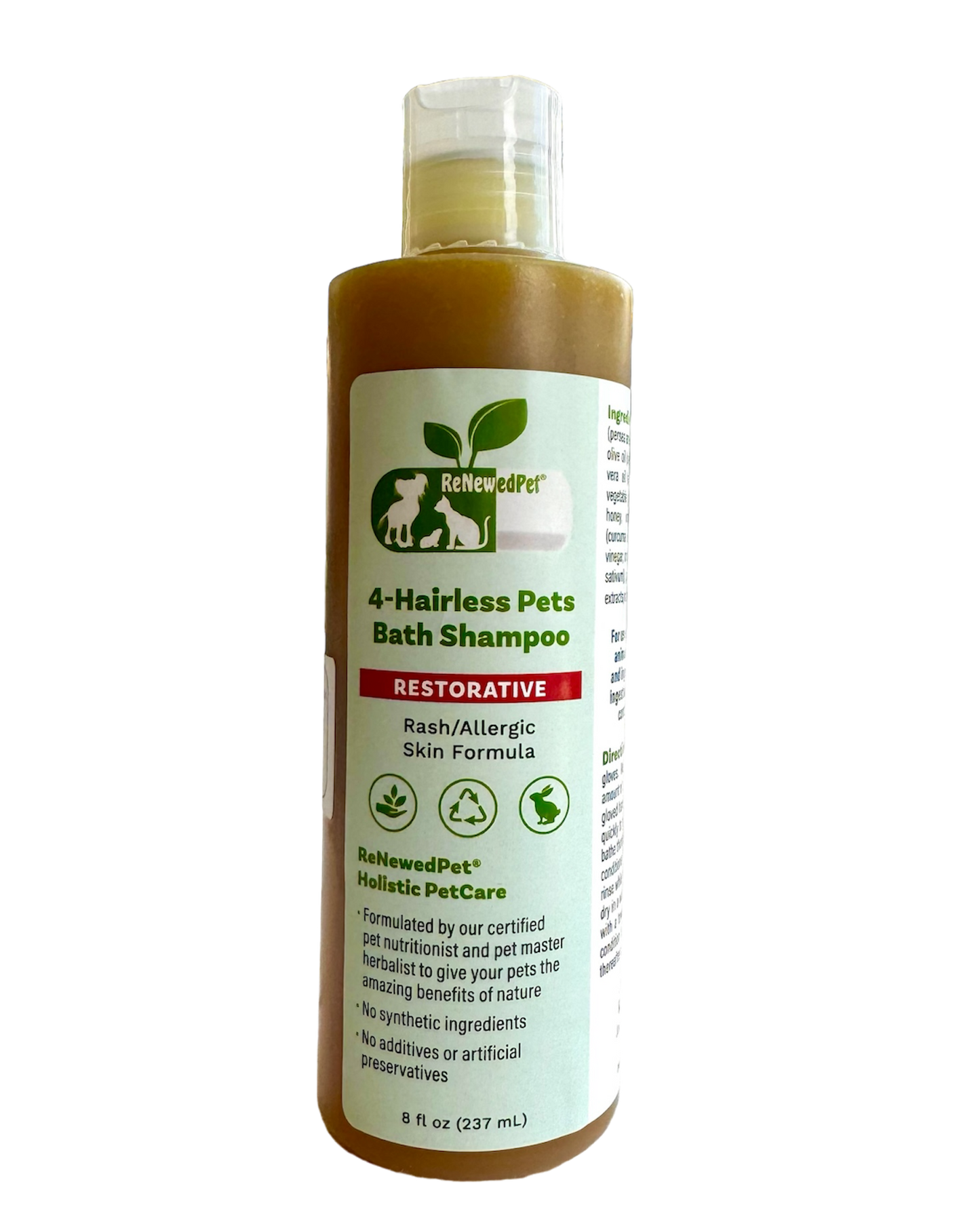 4 - HAIRLESS PETS RESTORATIVE BATH SHAMPOO - 4 Nudie Pets - ReNewedPet