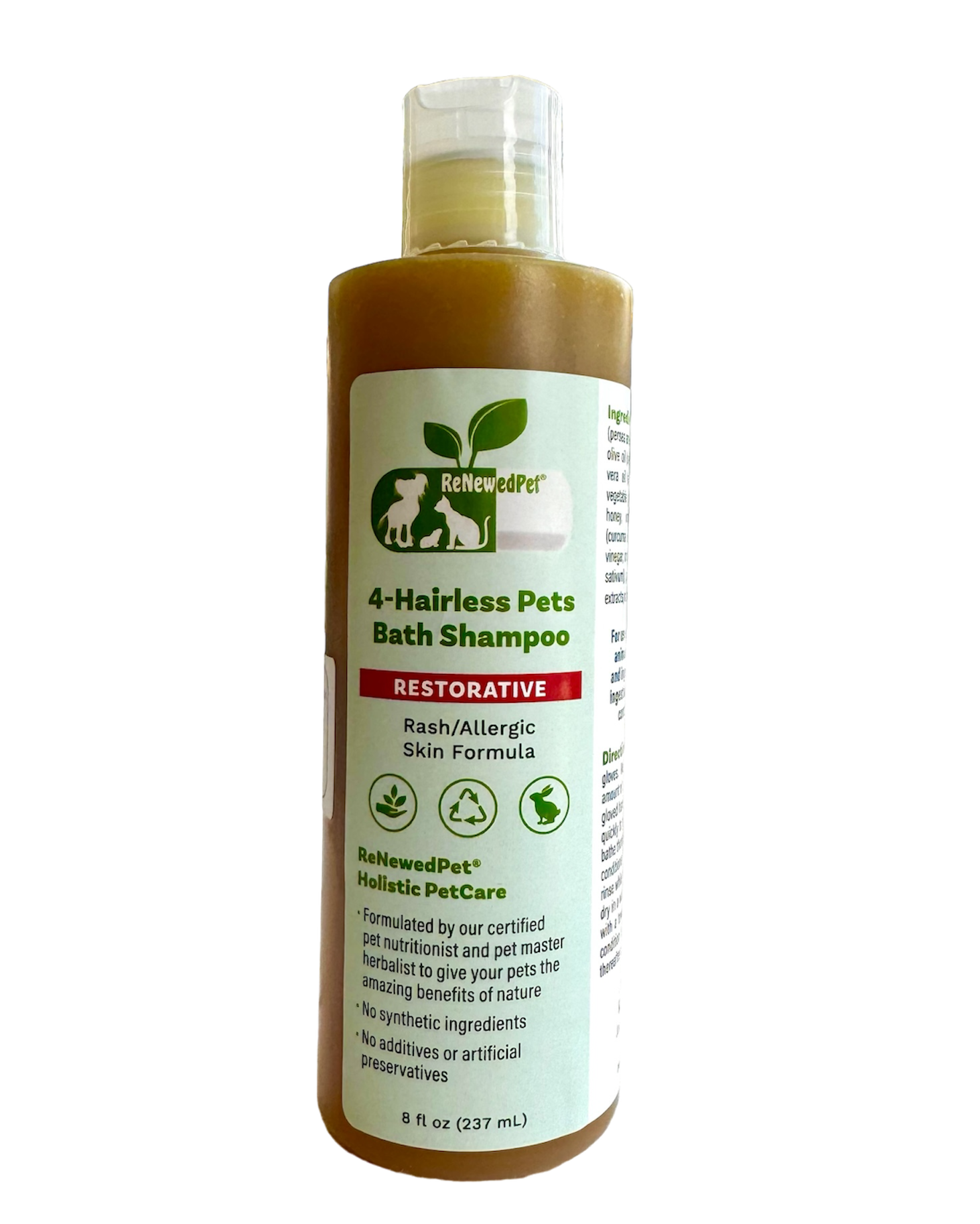 4 - HAIRLESS PETS RESTORATIVE BATH SHAMPOO - 4 Nudie Pets - ReNewedPet