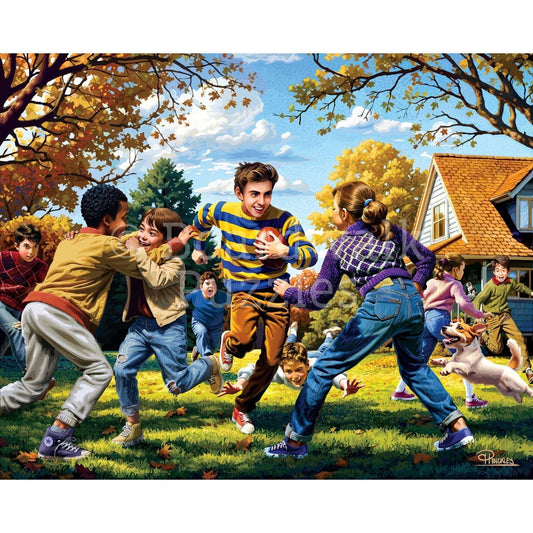 Fall Football 500 Piece Jigsaw Puzzle Boardwalk