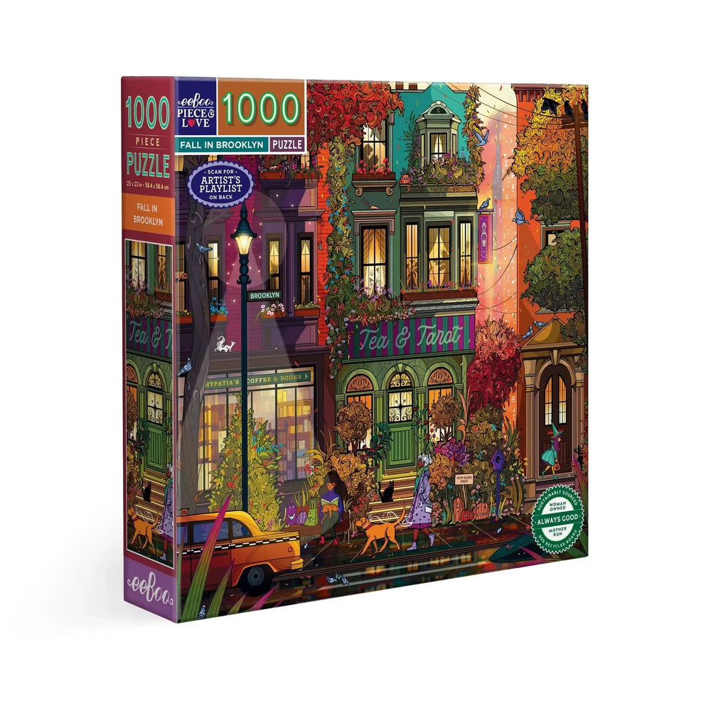 Fall in Brooklyn 1000 Piece Jigsaw Puzzle eeBoo