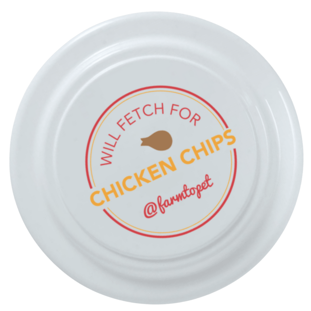 Will Fetch for Chicken Chips Dog Frisbee | Fun Toy for Dogs